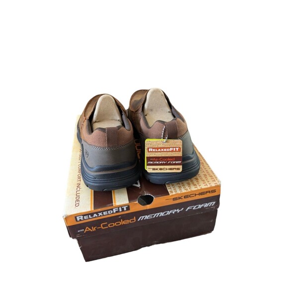 Skechers Expended Seveno Dark Brown Slip-on Shoes Mens Sz 8.5 Loafers - Picture 5 of 7